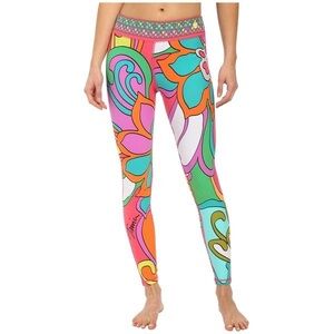 Trina Turk Multicolor Floral Leggings - size large